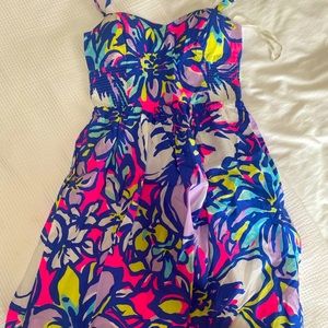Lilly Pulitzer flowered ‘tropical pin’ dress size 2
